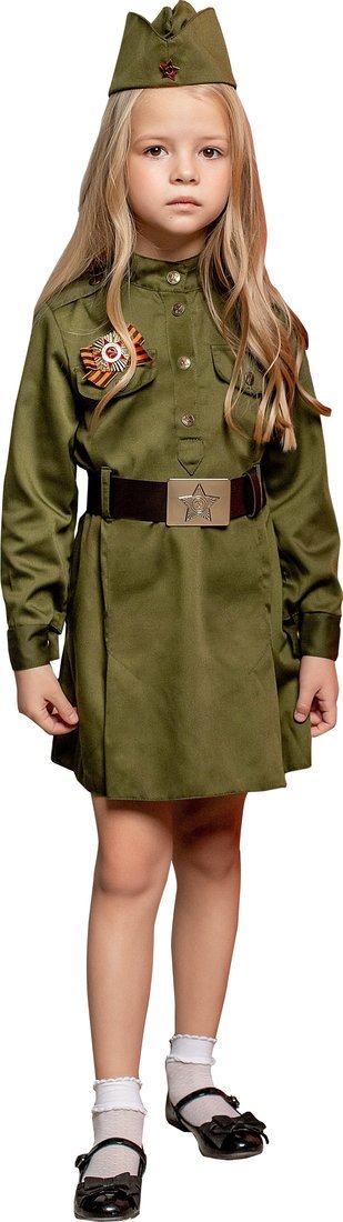 Костюм Солдатка платье  размер 110-56